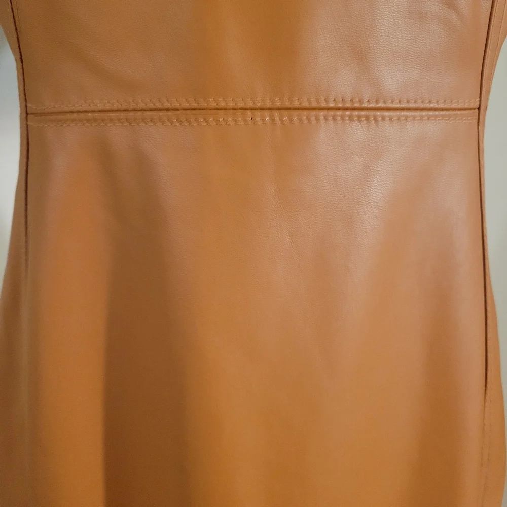 Calvin Klein Faux Leather Dress Size 8 - Picture 7 of 12